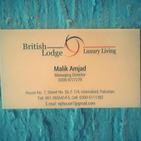 British Lodge "Luxury Living" Islamabad Exterior foto
